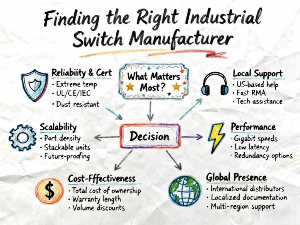 Compare Features of Leading Industrial Ethernet Switch Brands